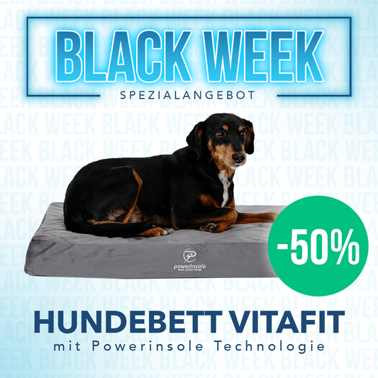 Hundebett - vitafit orthopädisches Hundebett mit Powerinsole-Technologie